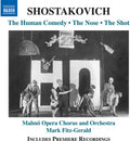 the album cover for Tor Lind - Shostakovich: The Human Comedy The Nose The Shot