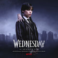 the album cover for Addams, Wednesday / Nevermore Academy Orchestra - Wednesday: Season 2 (Original Soundtrack From the Netflix Series) [Purple and Black Blended Transparent Vinyl]