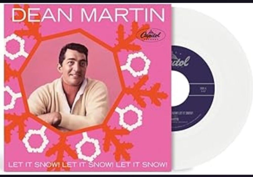 the album cover for Dean Martin - Let It Snow/rudolph the Red-nosed Reindeer [White Vinyl]