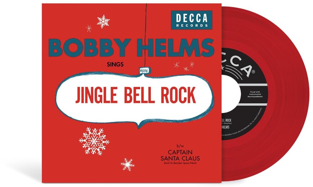 the album cover for Bobby Helms - Jingle Bell Rock (apple Red Vinyl)