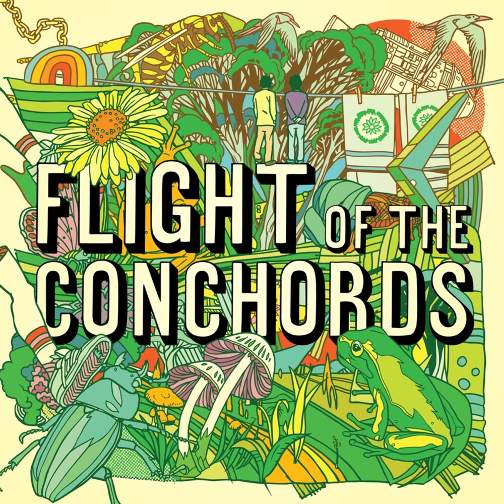 the album cover for Flight Of The Conchords - Flight Of The Conchords [Indie Exclusive Metallic Green]