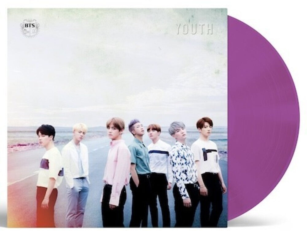 the album cover for BTS - Youth (2lp/clear Purple Vinyl)