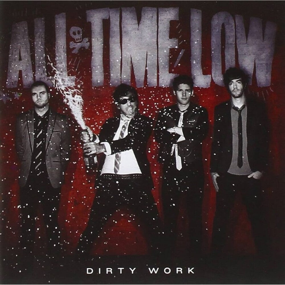 the album cover for All Time Low - Dirty Work [Splatter Colored Vinyl]