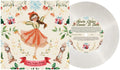 the album cover for Laufey - A Very Laufey Holiday: The Santa Claus Is Comin' To Town Edition [Snow Globe Glitter 7inch]