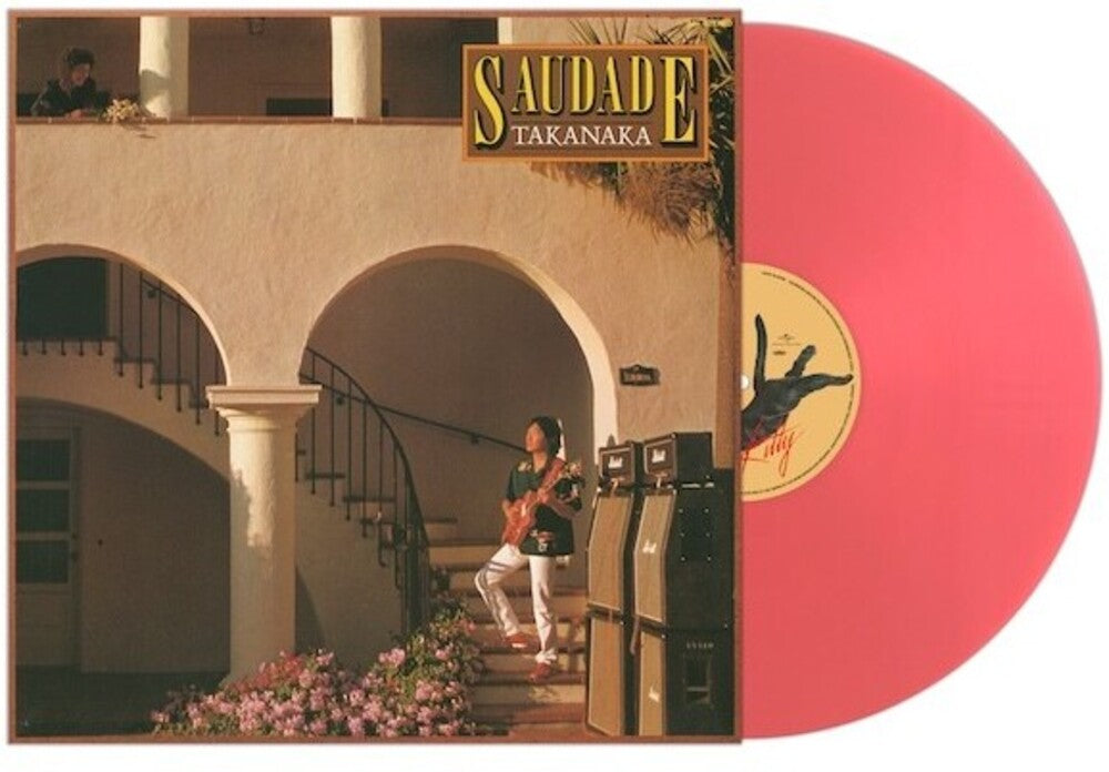 the album cover for Masayoshi Takanaka - Saudade - Salmon Pink Vinyl [Limited Edition] [Remastered] (Jpn)