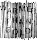 the album cover for Guv - Warmer Than Gold