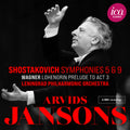 the album cover for Arvids Jansons - Shostakovich: Symphonies 5 & 9 (Live)