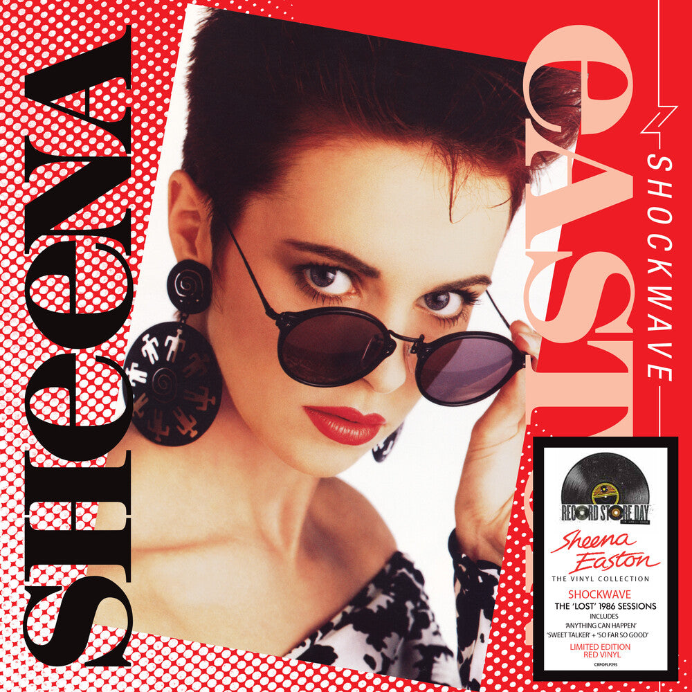 the album cover for Sheena Easton - Shockwave - Transparent Red Vinyl With New Artwork