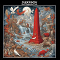 the album cover for Merzbow - Red Magnesia Pink (2lp/black & White Marble Vinyl)