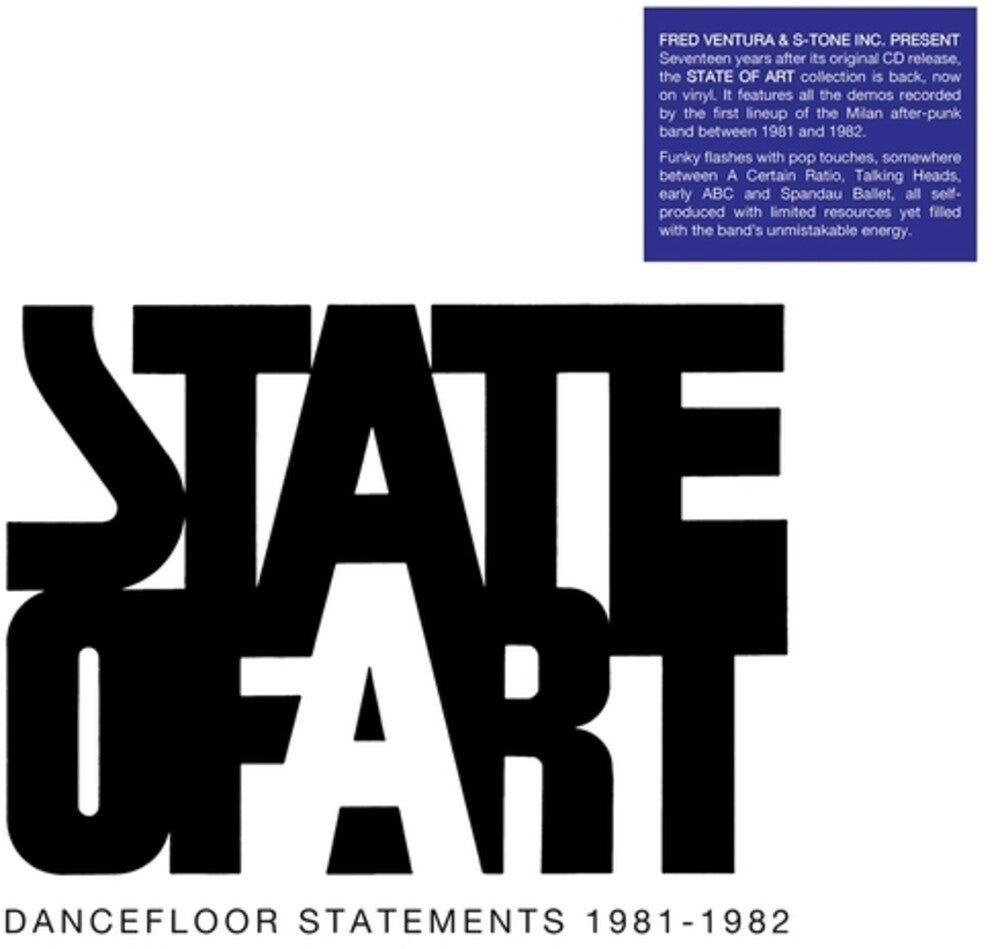 the album cover for State Of Art - Dancefloor Statements 1981-1982