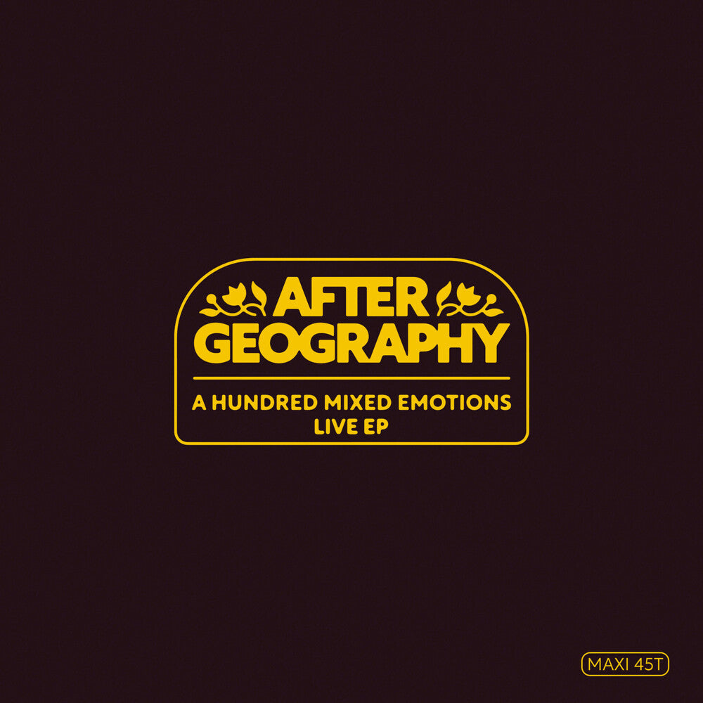 the album cover for After Geography - Hundred Mixed Emotions Live [Indie Exclusive] [Indie Exclusive]