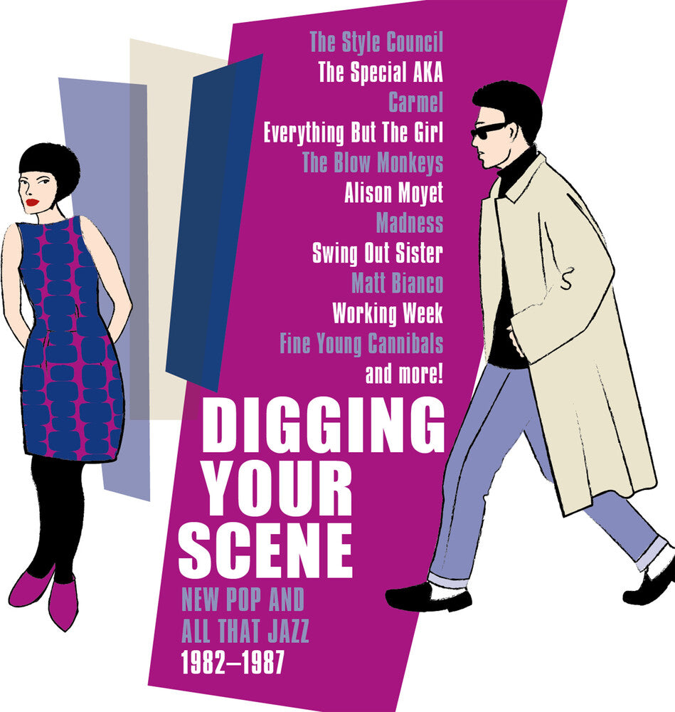 the album cover for Digging Your Scene: New Pop & All That Jazz 82-87 - Digging Your Scene: New Pop & All That Jazz 82-87