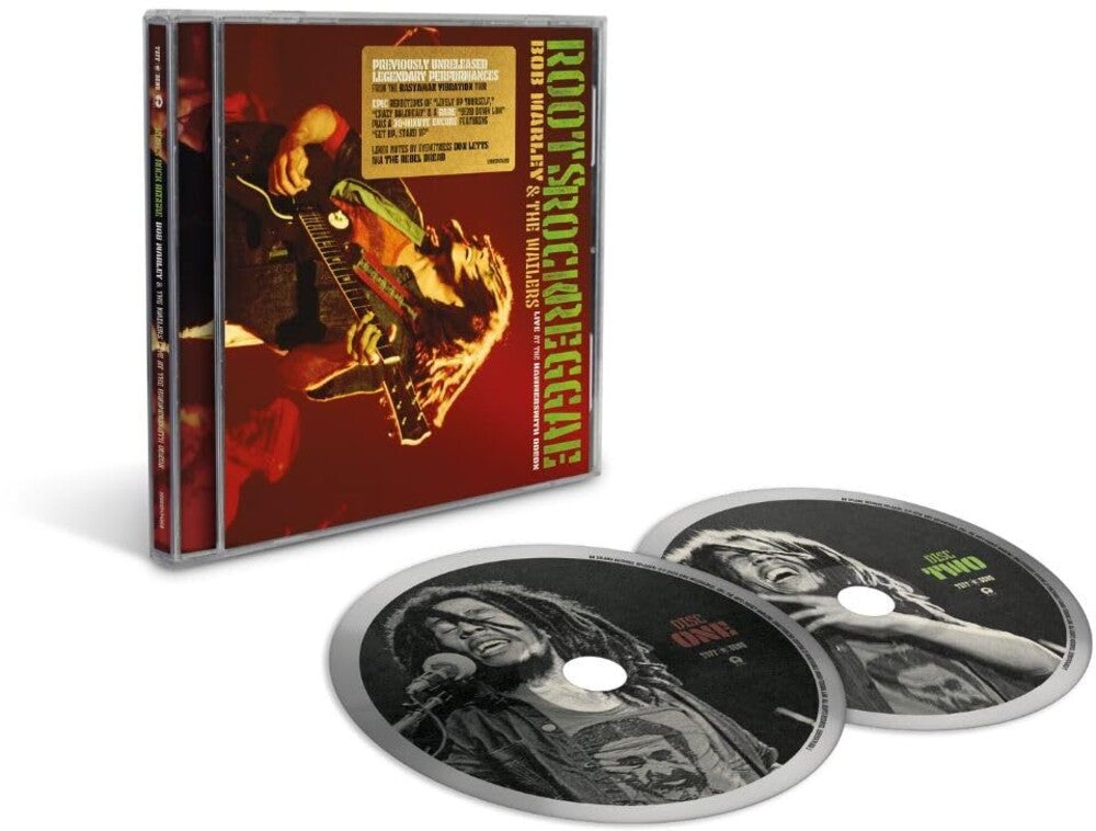 the album cover for Bob Marley & the Wailers - Roots Rock Reggae: Live At The Hammersmith Odeon