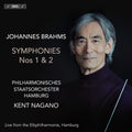 the album cover for Philharmonisches Staatsorchester Hamburg - Brahms: Syms Nos. 1 & 2