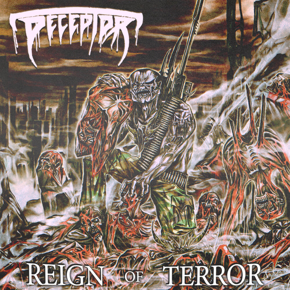 the album cover for Deceptor - Reign Of Terror