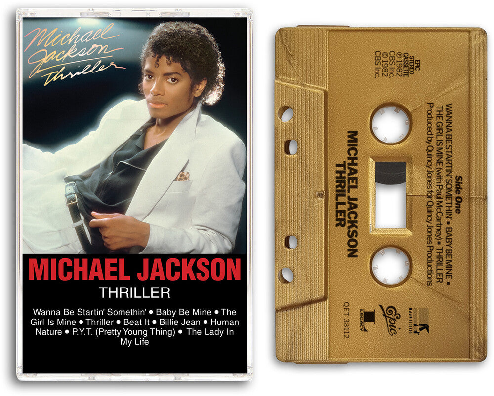the album cover for Michael Jackson - Thriller - 2026 [Gold Metallic]