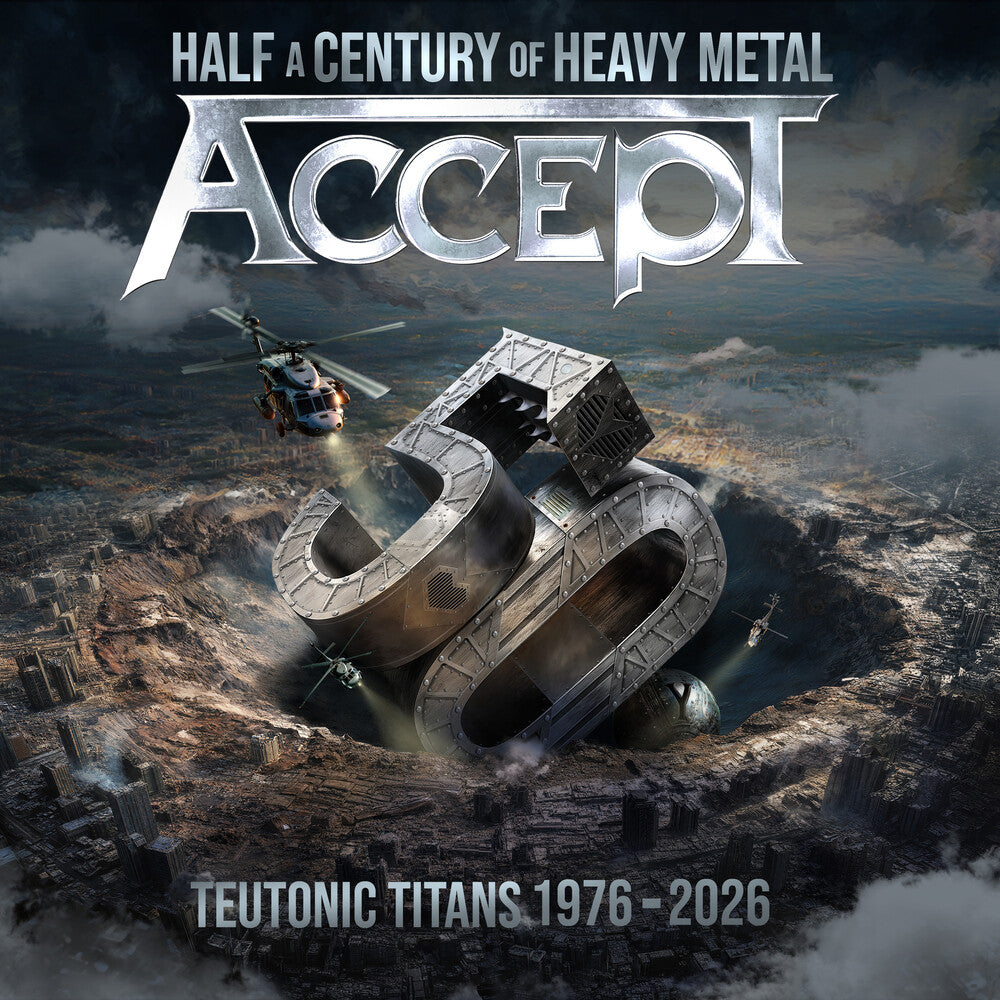 the album cover for Accept - Teutonic Titans 1976-2026