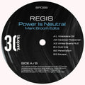 the album cover for Regis - Power Is Neutral (Mark Broom Edits) (Ep)
