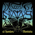 the album cover for Los Natas - Hombre Montana (Blue) [Colored Vinyl] (Red) (Spla)
