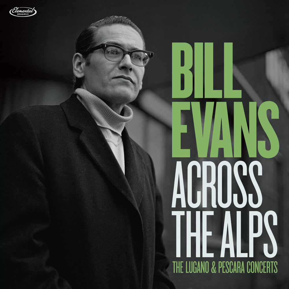 the album cover for Bill Evans - Across The Alps - The Lugano & Pescara Concerts