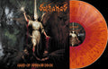 the album cover for Sathanas - Hand Of Armageddon - Clear Orange/Red [Clear Vinyl] (Org)
