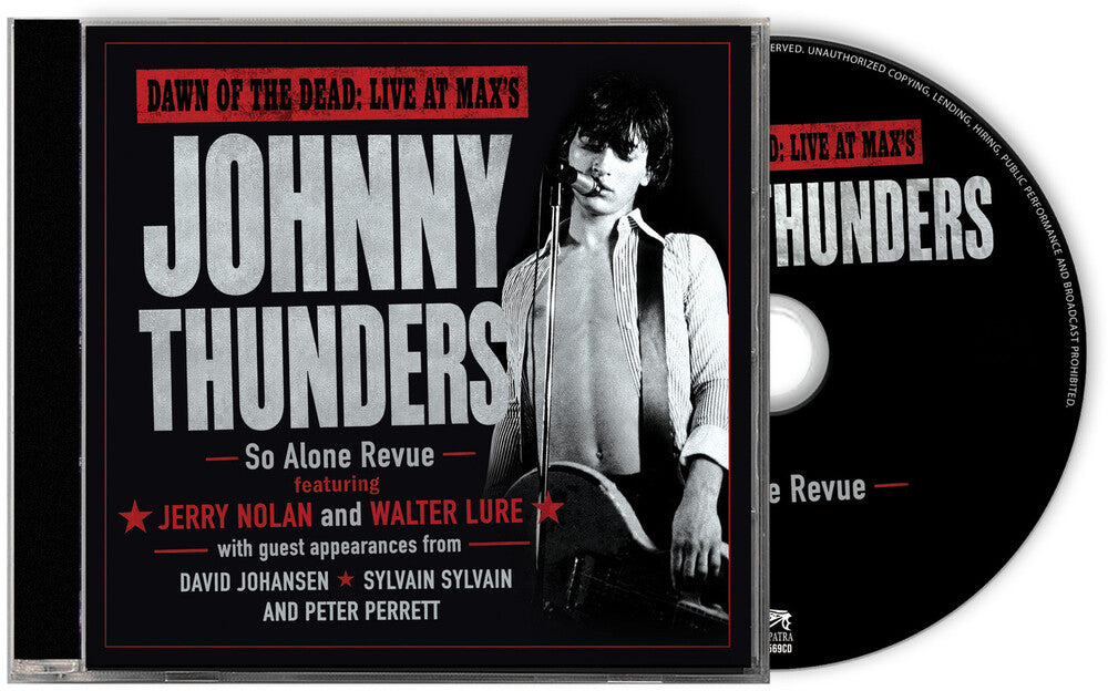 the album cover for Johnny Thunders - Dawn of the Dead: Live at Max's