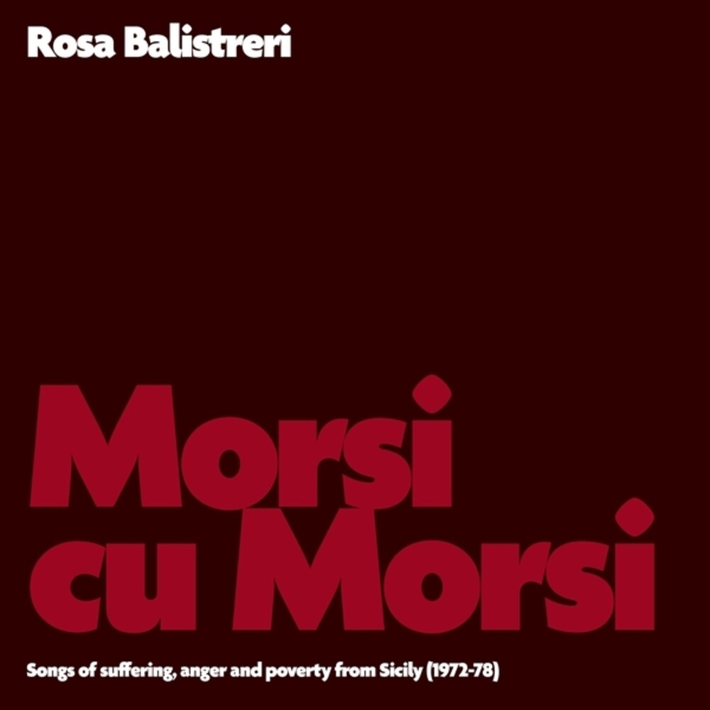 the album cover for Rosa Balistreri - Morsi Cu Morsi