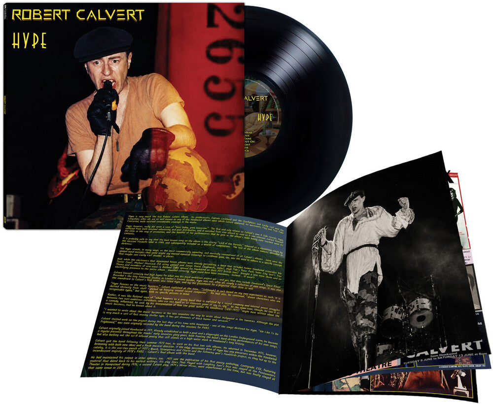 the album cover for Robert Calvert - Hype [Black]