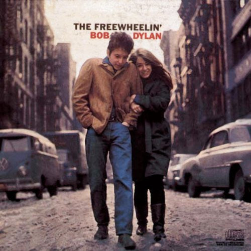the album cover for Bob Dylan - Freewheelin Bob Dylan