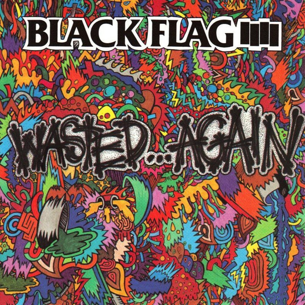 the album cover for Black Flag - Wasted Again