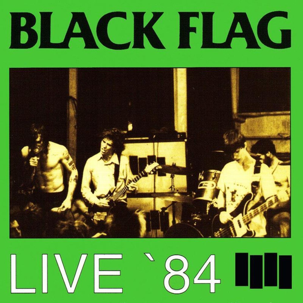 the album cover for Black Flag - Live 84