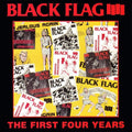 the album cover for Black Flag - First Four Years / Singles