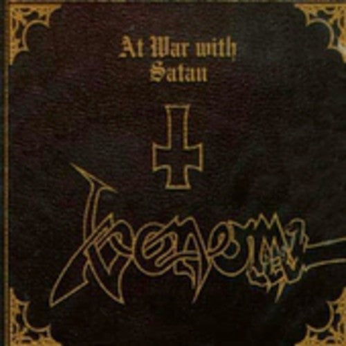 the album cover for Venom - At War With Satan [Import]