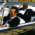 the album cover for Clapton/King - Riding with the King