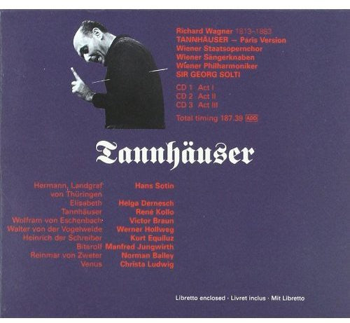 the album cover for Helga Dernesch - Tannhauser (Slipcase) [Remastered] (Box)