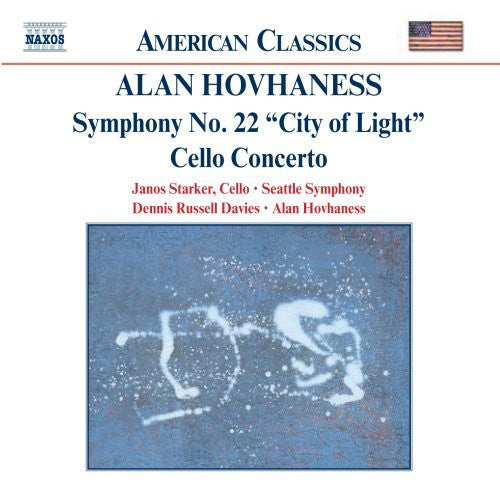 the album cover for Dennis Russell Davies - Symphony 22: City of Light / Cto Cello & Orchestra