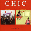 the album cover for Chic - Real People/Tongue in Chic