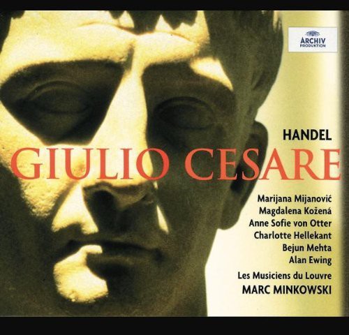 the album cover for Les Musiciens du Louvre-Grenoble - Giulio Cesare