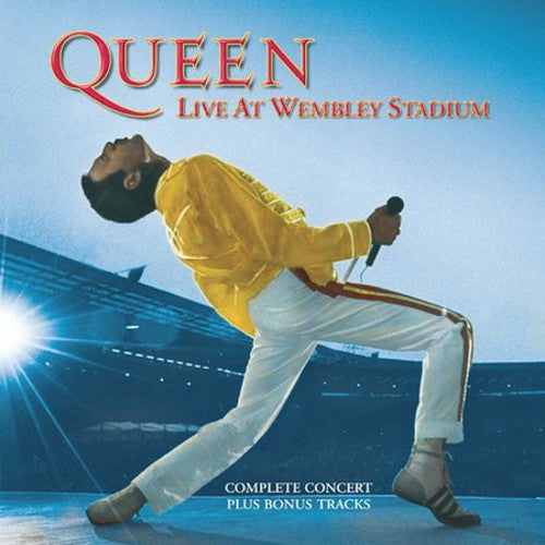 the album cover for Queen - Live at Wembley Stadium