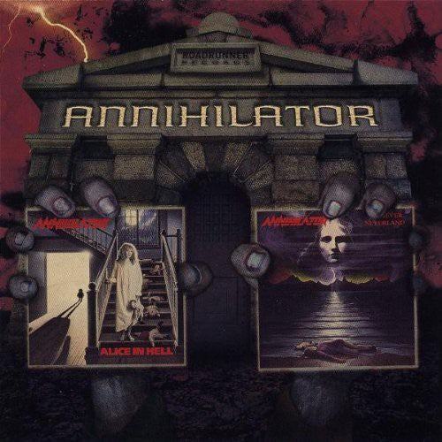 the album cover for Annihilator - Alice In Hell/Neverland
