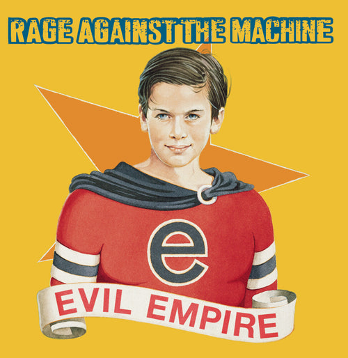 the album cover for Rage Against The Machine - Evil Empire