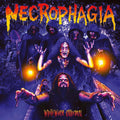 the album cover for Necrophagia - White Worm Cathedral