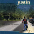 the album cover for Justin Young - One Foot on Sand