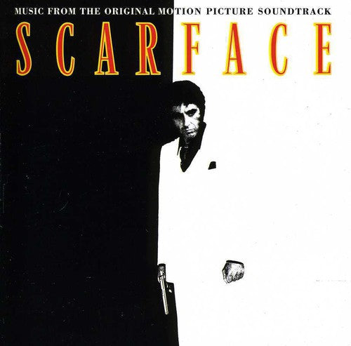 the album cover for Giorgio Moroder - Scarface (Music From the Original Motion Picture Soundtrack)