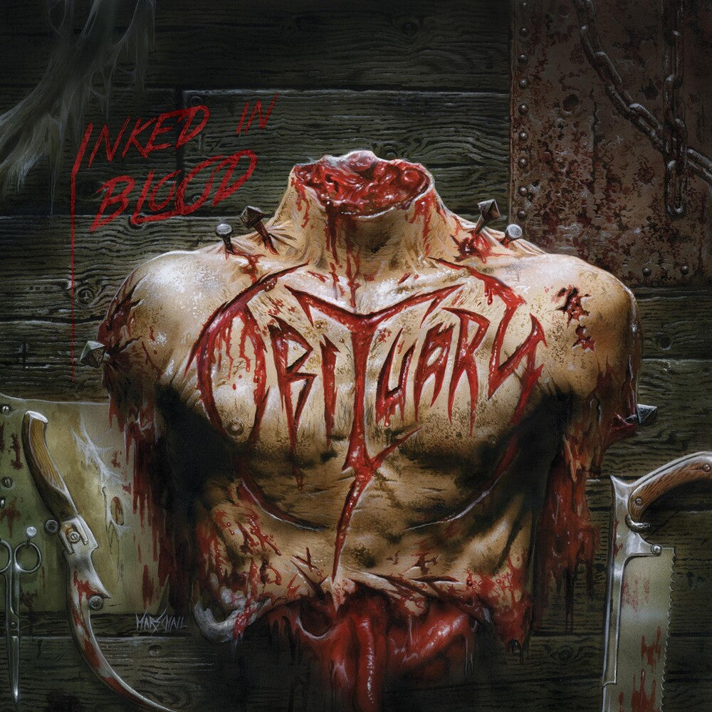 the album cover for Obituary - Inked in Blood