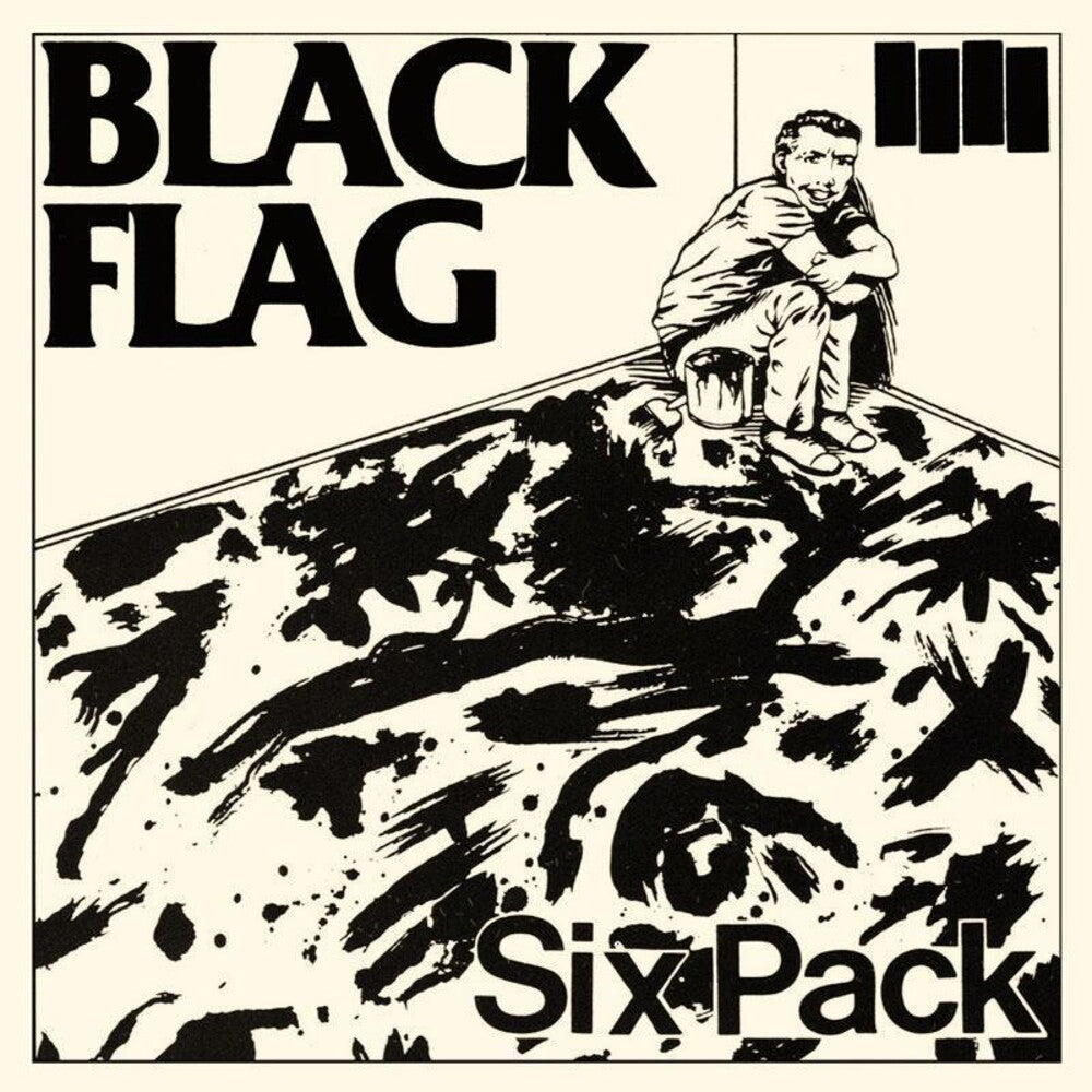 the album cover for Black Flag - Six Pack