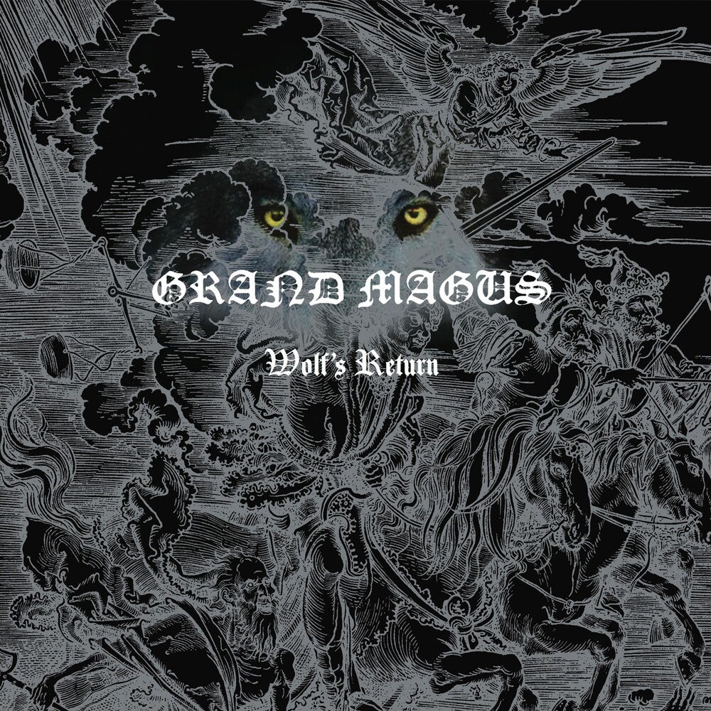 the album cover for Grand Magus - Wolf's Return