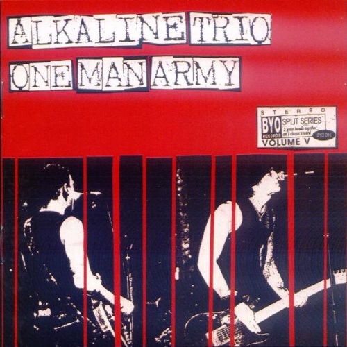 the album cover for Alkaline Trio/One Man Army - Split Series, Vol. 5