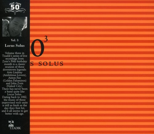the album cover for Locus Solus - 50th Birthday Celebration Is for John Zorn