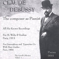 the album cover for Claude Debussy - Composer As Pianist